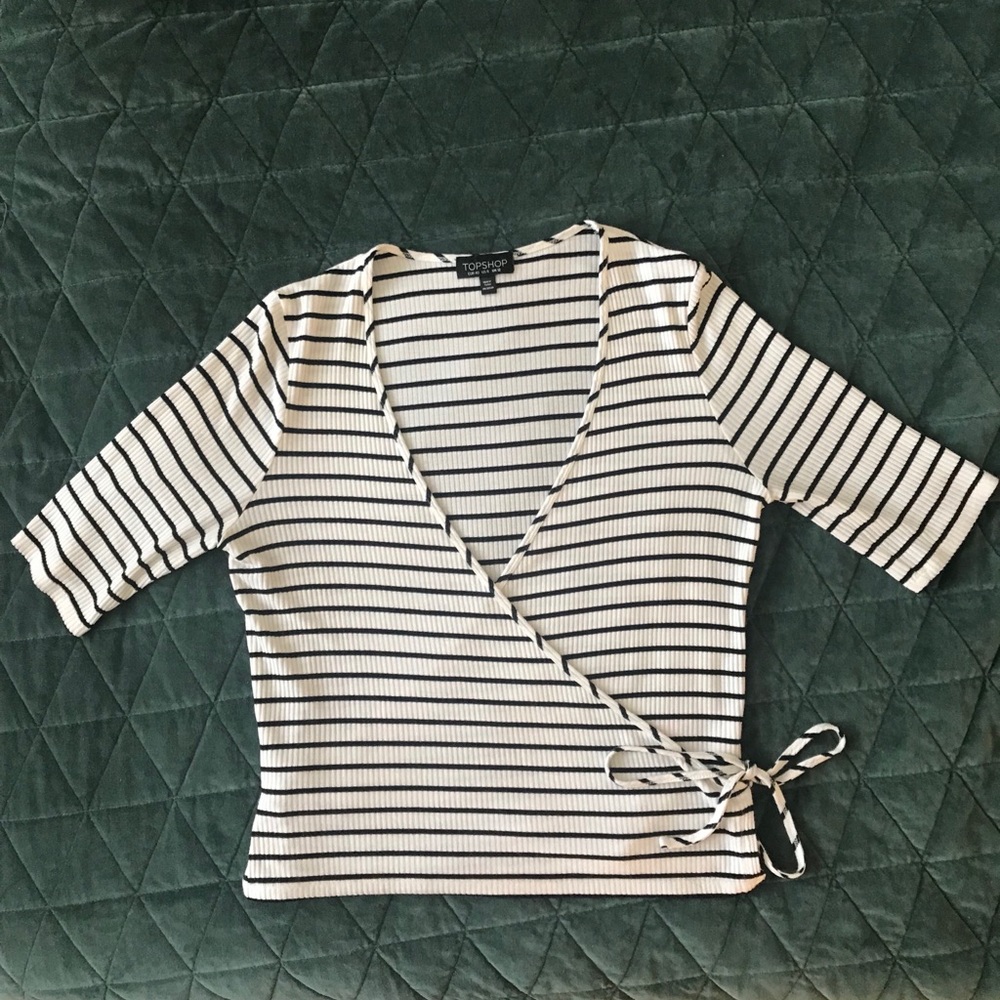Topshop Wrap Top